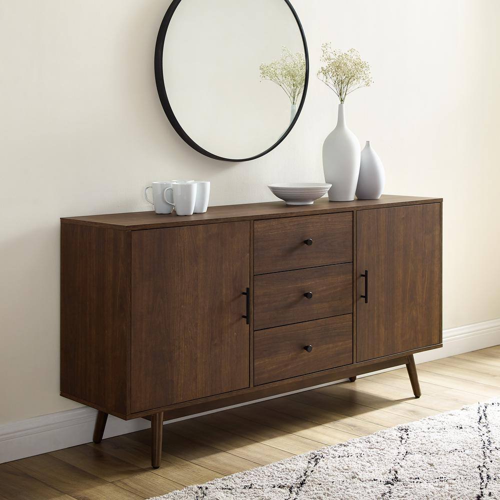 Alt View 9. Crosley Furniture - Lucas Sideboard - Brown.