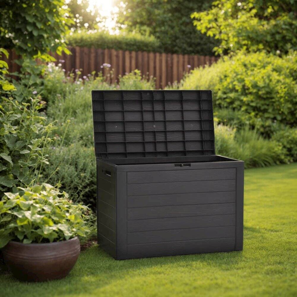 Back. vidaXL - vidaXL Storage Box Anthracite Polypropylene - Anthracite.