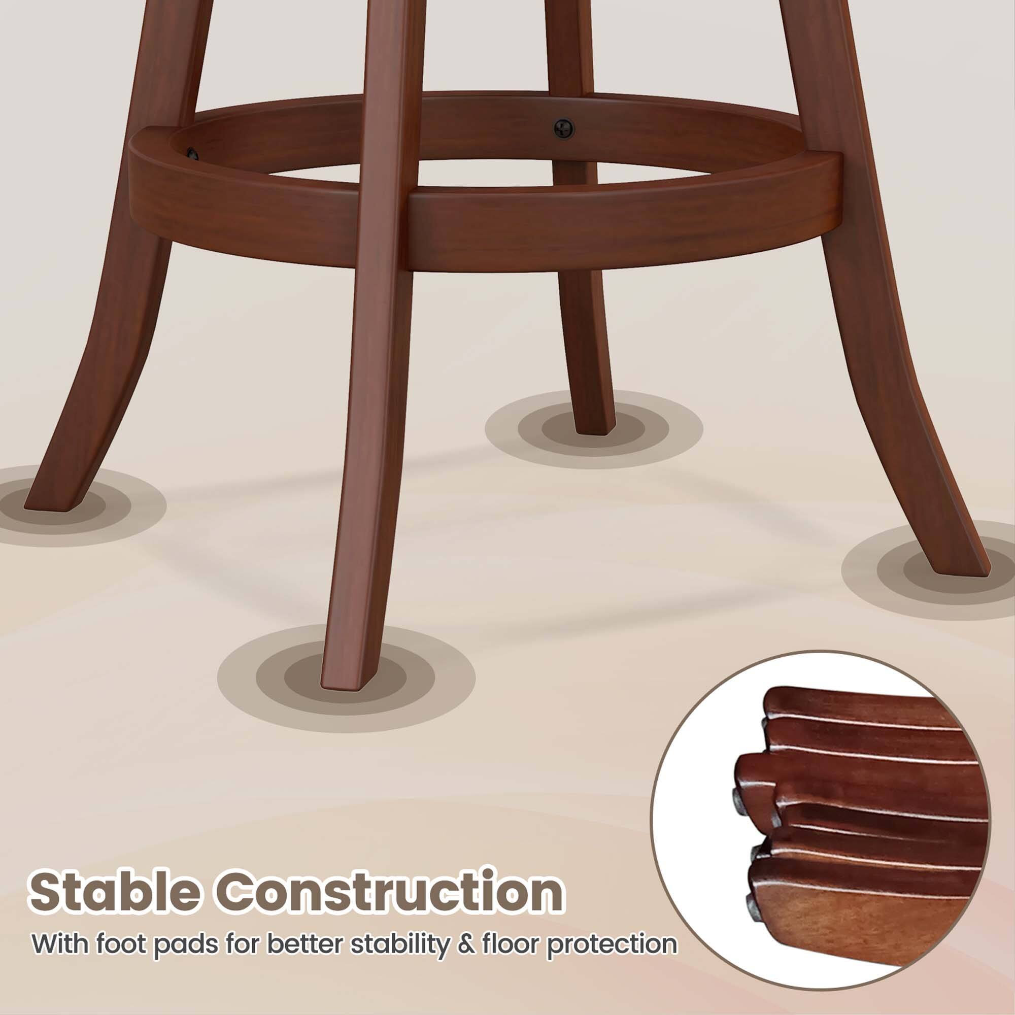 Stable Construction With Foot Pads For Better Stability & Floor Protection