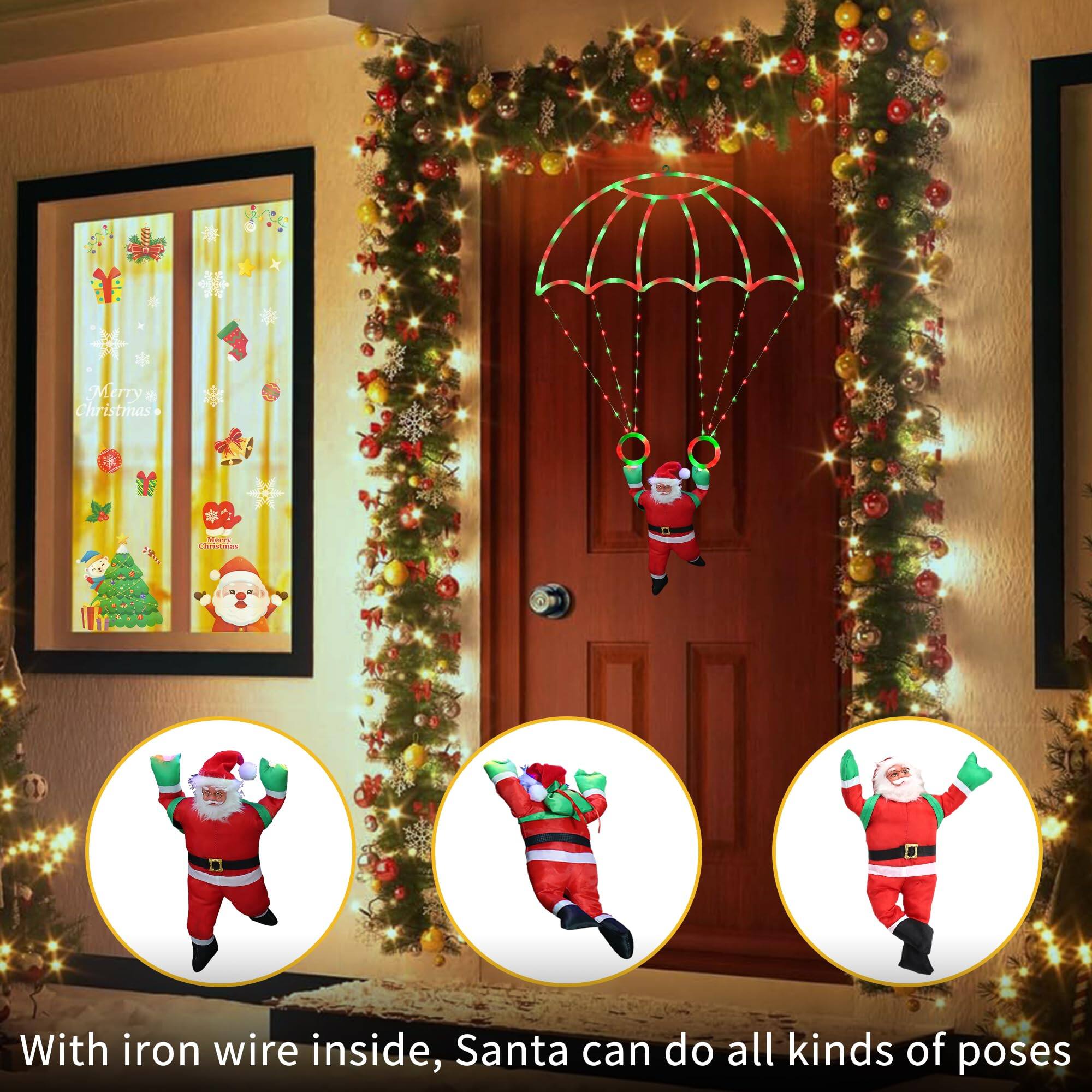 Merry Christmas

With iron wire inside, Santa can do all kinds of poses