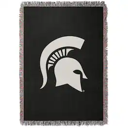 Chad & Jake - Michigan State Spartans Woven Blanket - Black