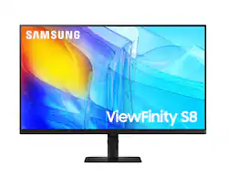 Samsung - ViewFinity 32" S8 (S80D) VA LCD 4K UHD High Resolution Monitor with HDR10 (USB Hub, HDMI, DisplayPort) - Black - Front_Zoom