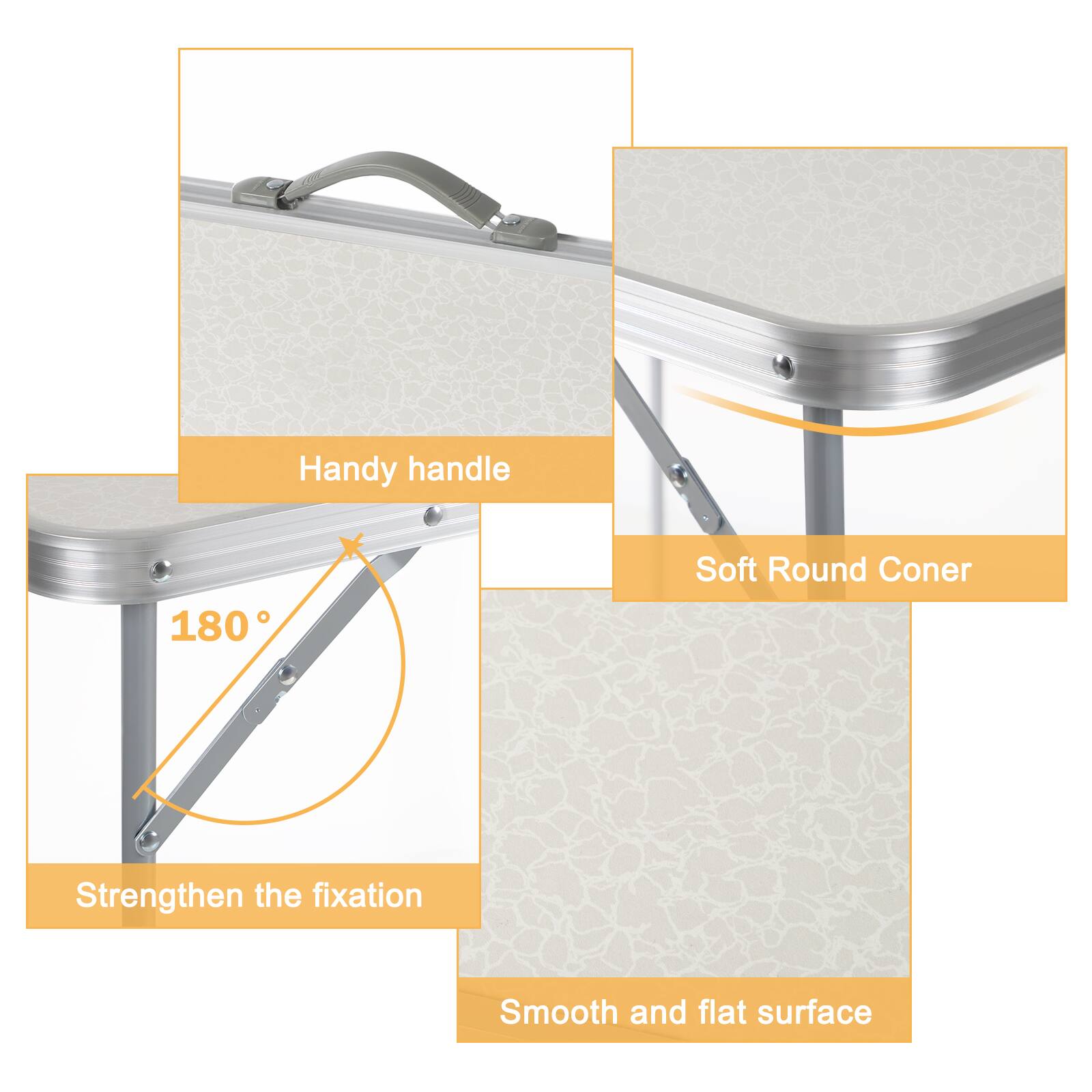 - Handy handle
- 180°
- Soft Round Corner
- Strengthen the fixation
- Smooth and flat surface