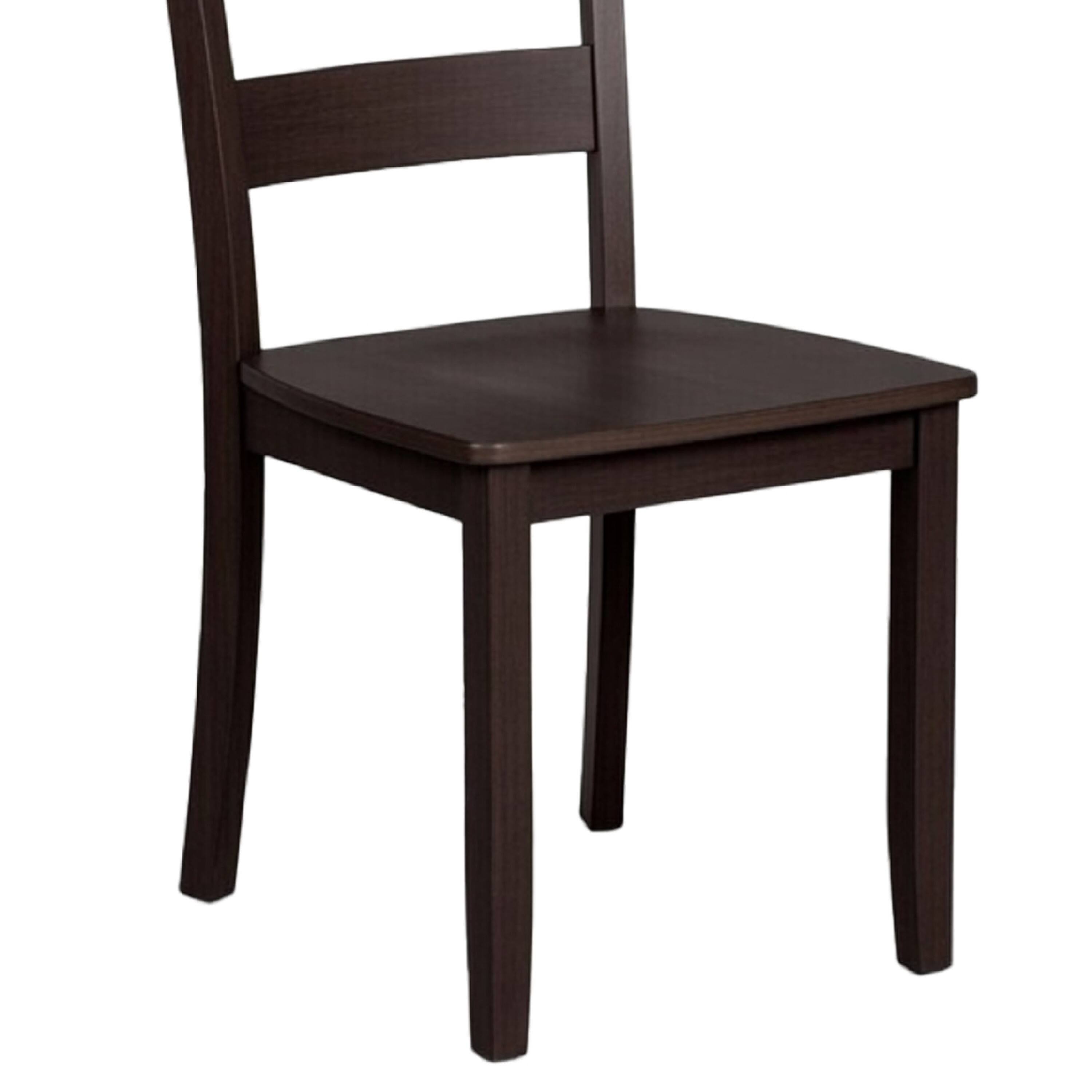 Alt View 5. Manhattan Lane - Lasie 5pc Dining Table Set, Square, Espresso Brown Veneer, 4 Chairs - Espresso Brown.