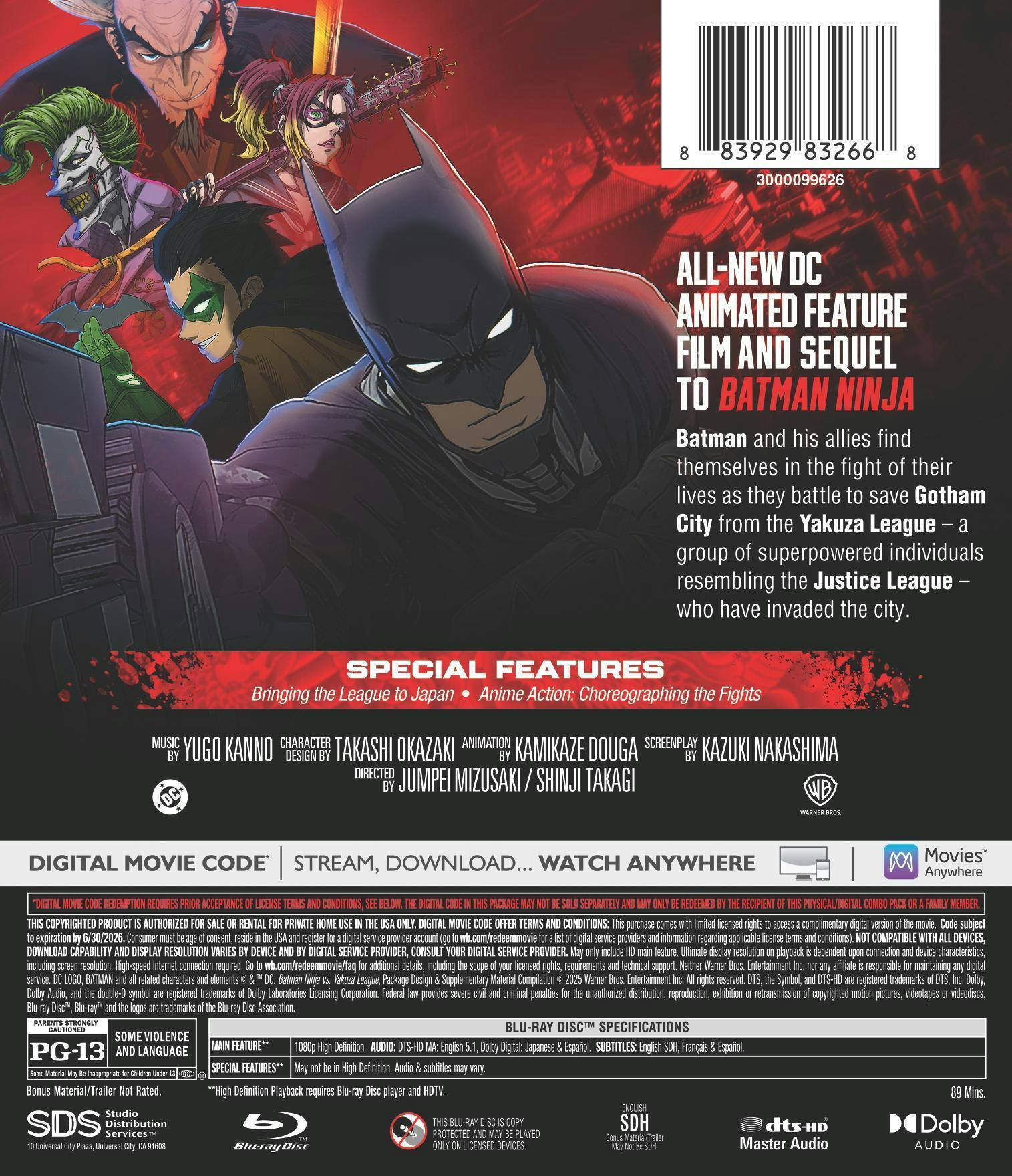 Back. Batman Ninja vs. Yakuza League [Blu-ray].