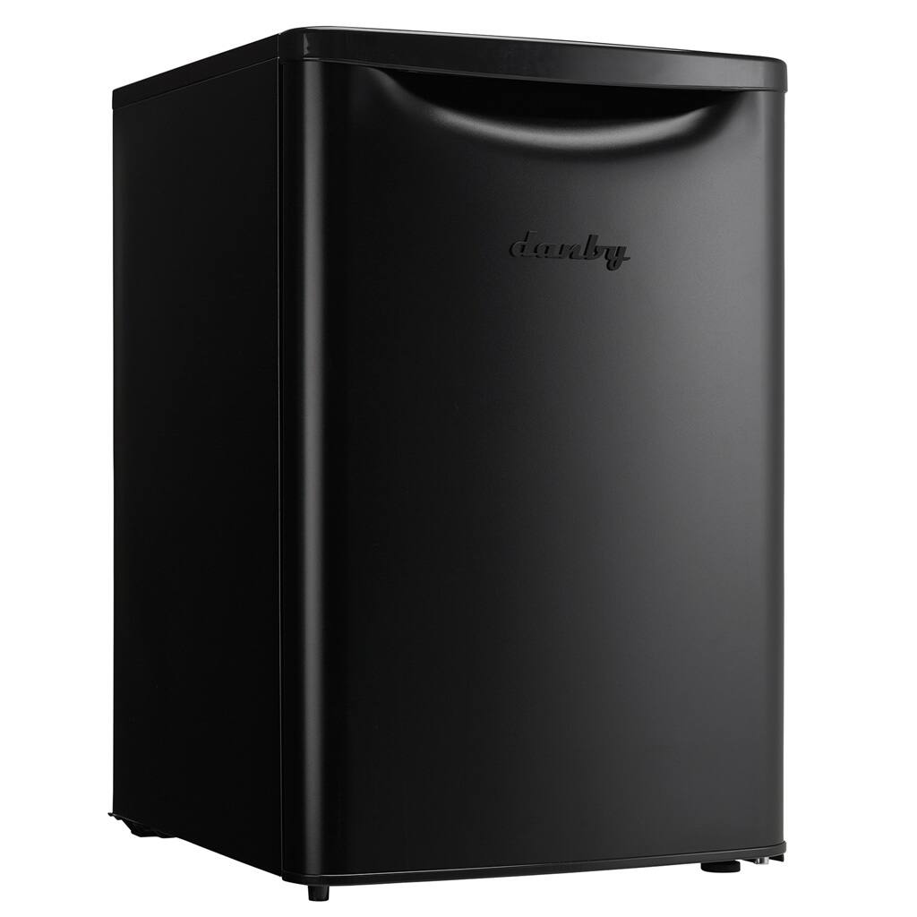 Angle. Danby - 2.6 cu. ft. Contemporary Classic Compact Fridge - Matte Black - Matte Black.
