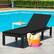 Alt View 1. Costway - Patio Rattan Lounge Chair Chaise Recliner Adjust Cushion Cover - Black /Turquoise.