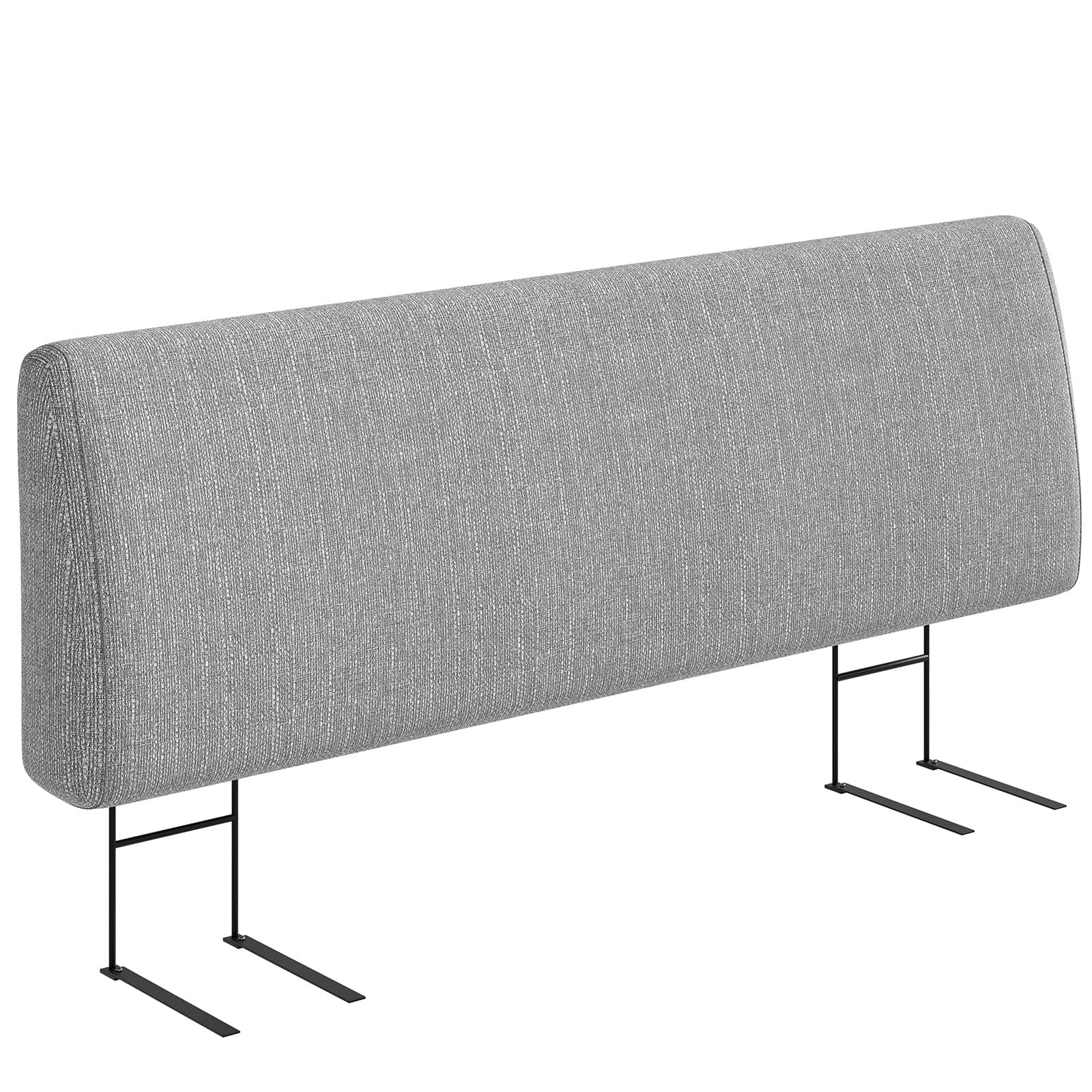 Alt View 3. Pinmoco - Pinmoco - Upholstered Headboard Ergonomic Design Headboard - Gray.