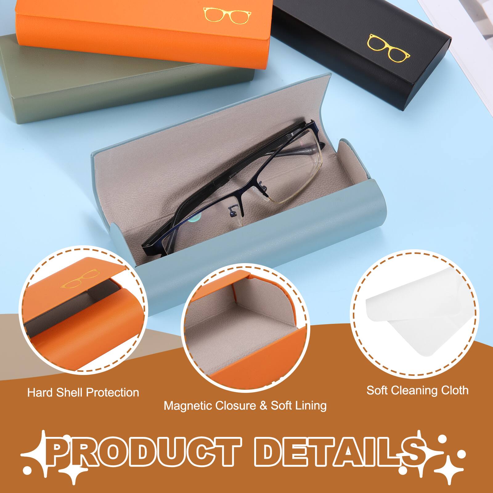 Hard Shell Protection  
Magnetic Closure & Soft Lining  
Soft Cleaning Cloth  

PRODUCT DETAILS