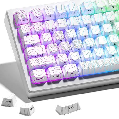 Reds Spade - Xvx Shine Through Keycaps W imd Tech Custom Ice Crack 60 75 100 Percent Key Cap Set Lines Oem Profile Side Pri - White