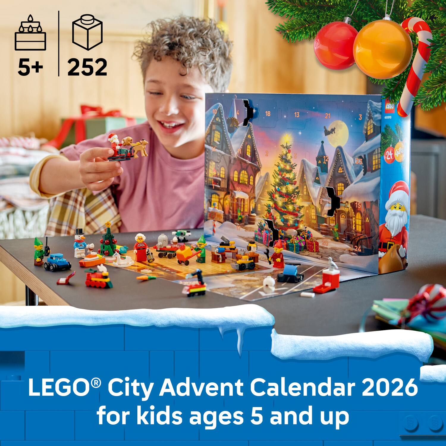 5+
252
10
4
18
13
21
3
0850 6000
2
COM
23
24 4g

20
LEGO City Advent Calendar 2026 for kids ages 5 and up LEGO LEGO