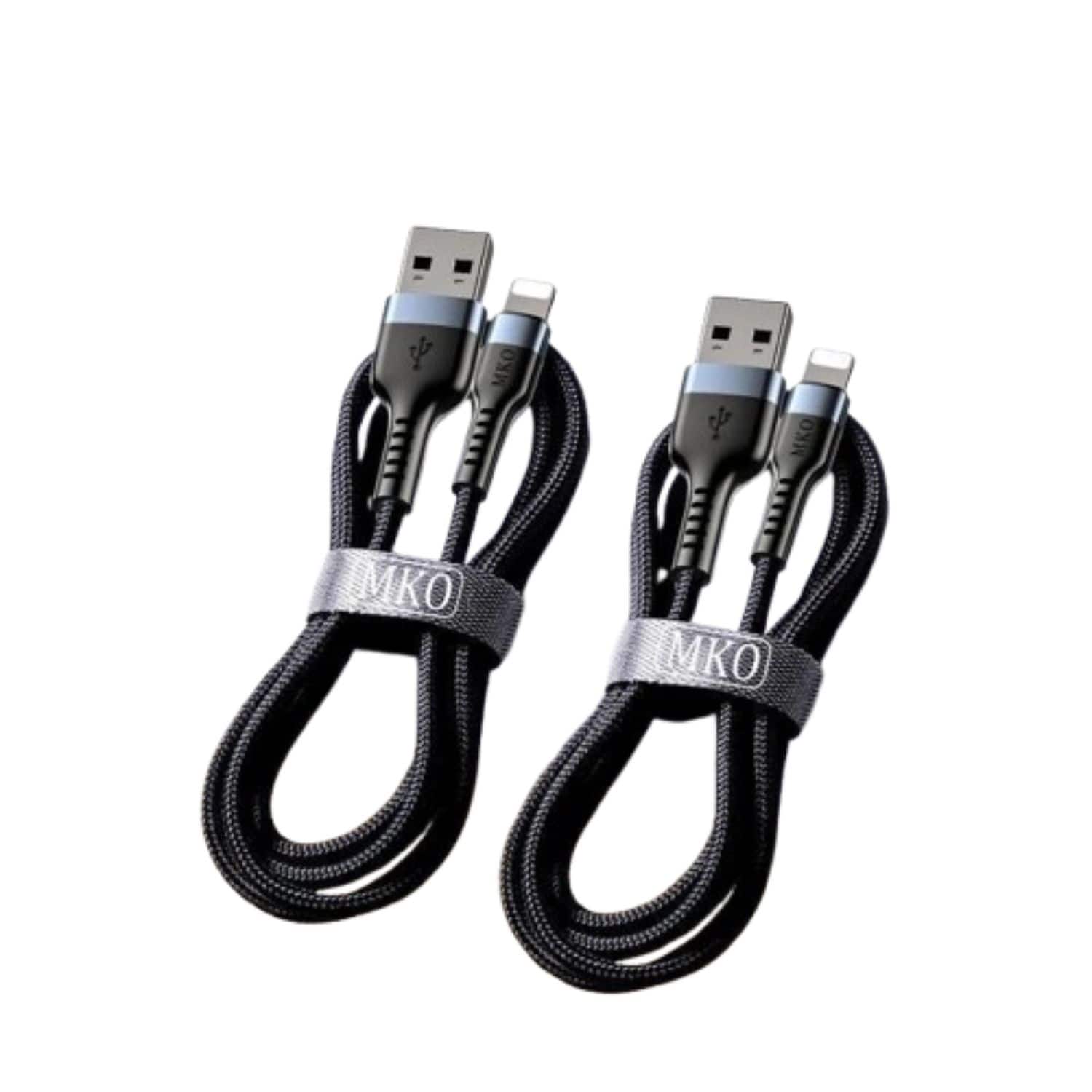 Stock Preferred - 2-Pack USB-A to Lightning Charging & Data Cables (5ft) – Fast Charger for iPhone 14/13/12/11 Pro Max, iPad, iPod