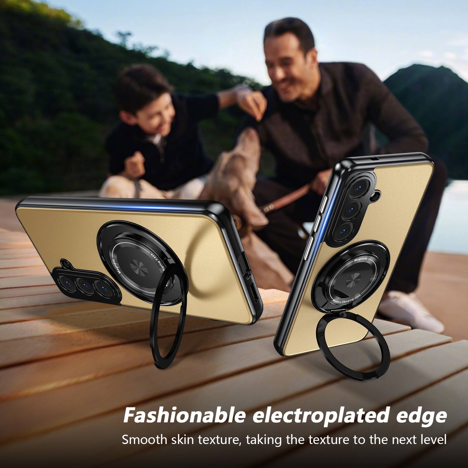 Fashionable electroplated edge  
Smooth skin texture, taking the texture to the next level