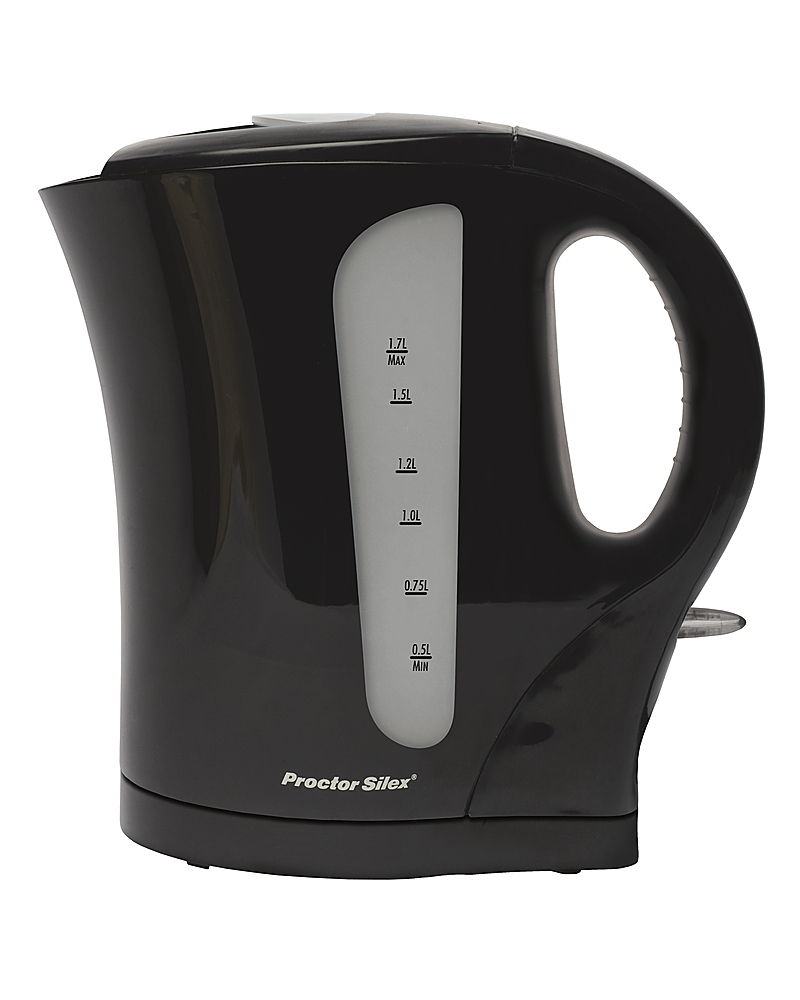 Angle View: Proctor Silex - 1.7L Cordless Electric Kettle - Black