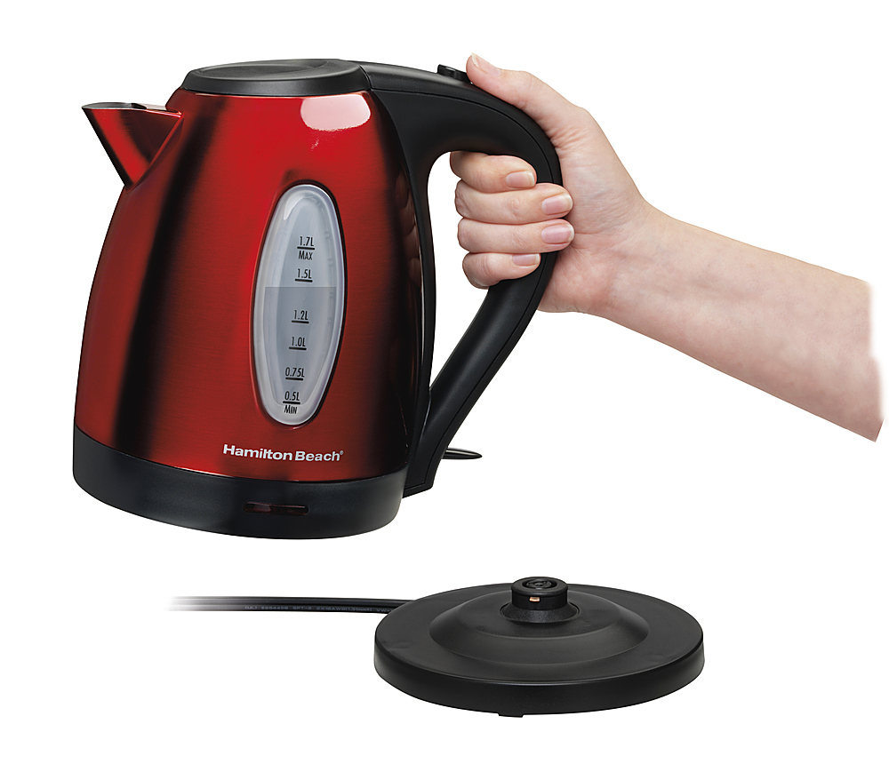 Hamilton Beach 1.7-l Stainless Steel Electric Kettle - Red