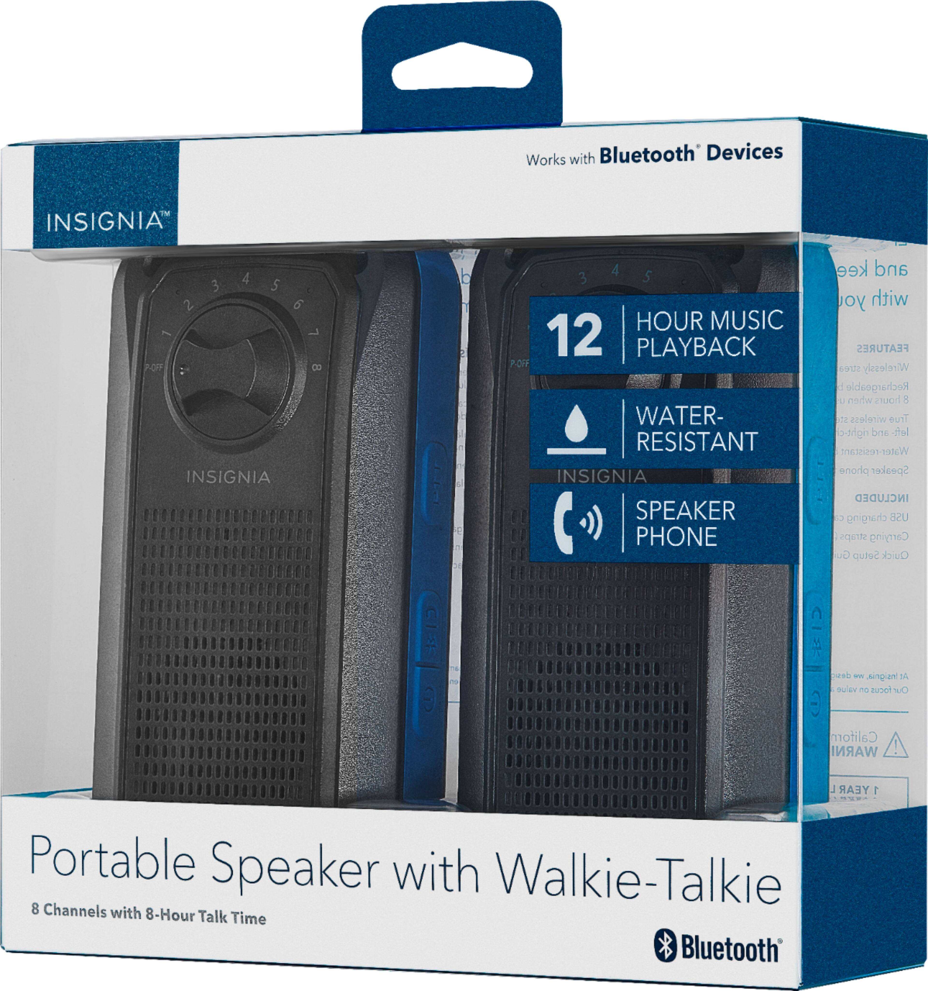 Best Buy: Insignia™ Portable Bluetooth Speaker Pair With Built-in ...