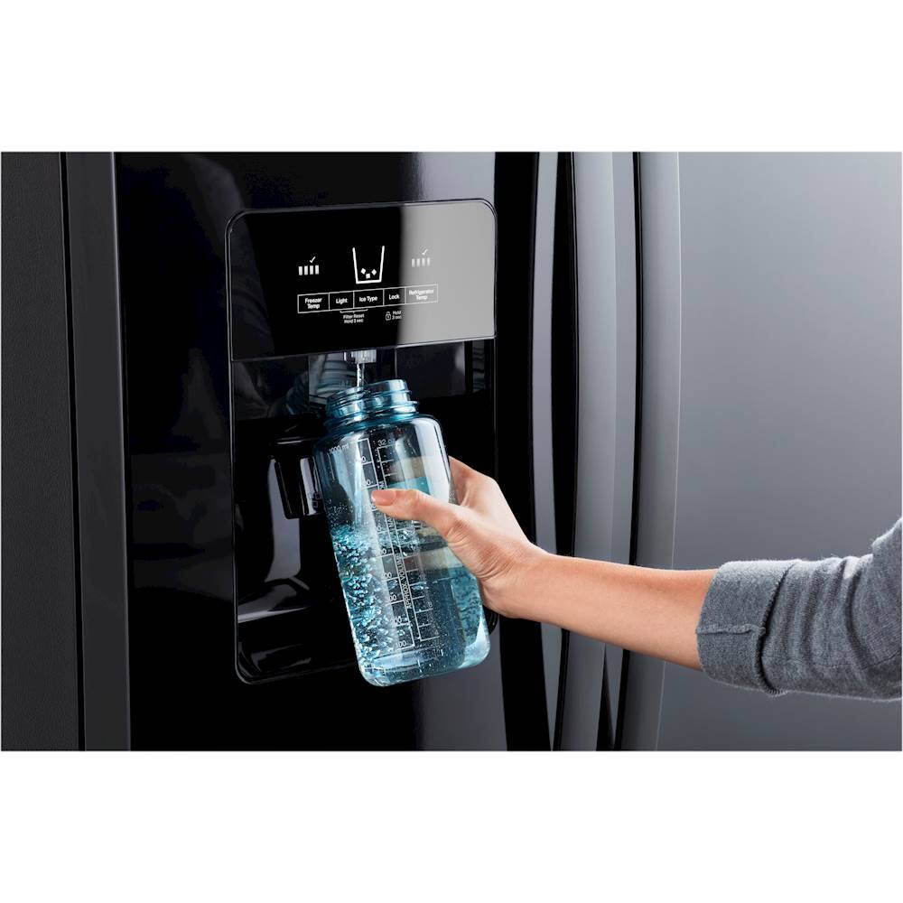 Whirlpool 21.4 Cu. Ft. Side by Side Refrigerator Black WRS331SDHB