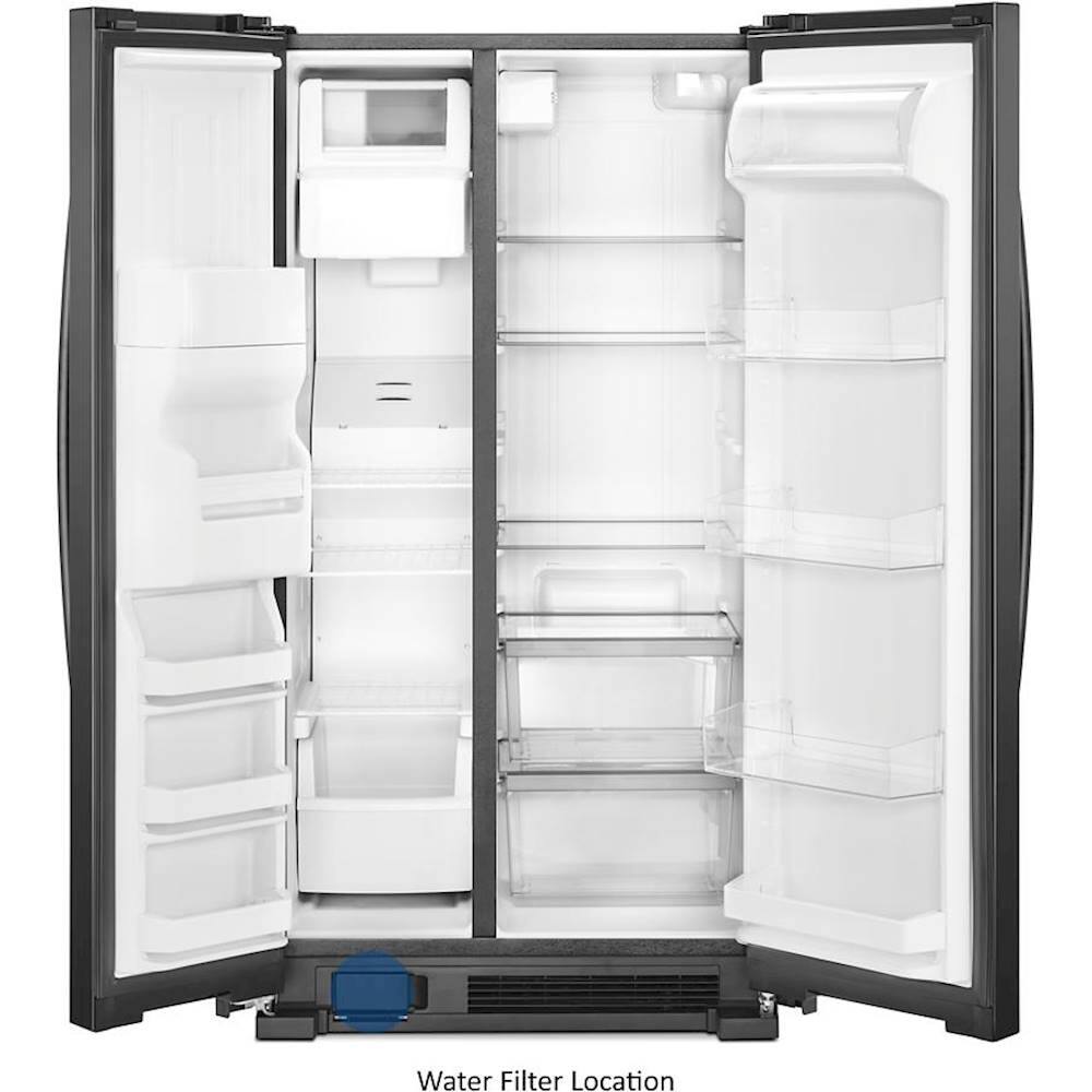 Whirlpool 21.4 Cu. Ft. Side by Side Refrigerator Black WRS331SDHB