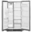 Angle. Whirlpool - 21.4 Cu. Ft. Side-by-Side Refrigerator - Monochromatic Stainless Steel.