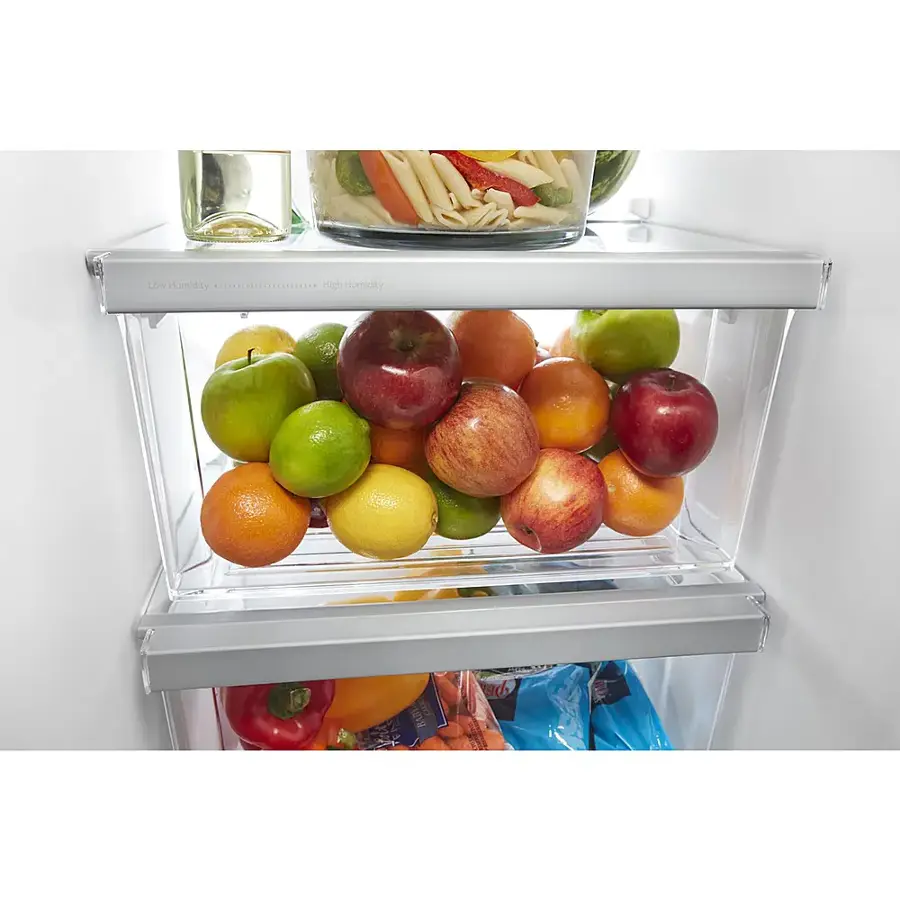 Alt View 12. Whirlpool - 21.4 Cu. Ft. Side-by-Side Refrigerator - Monochromatic Stainless Steel.