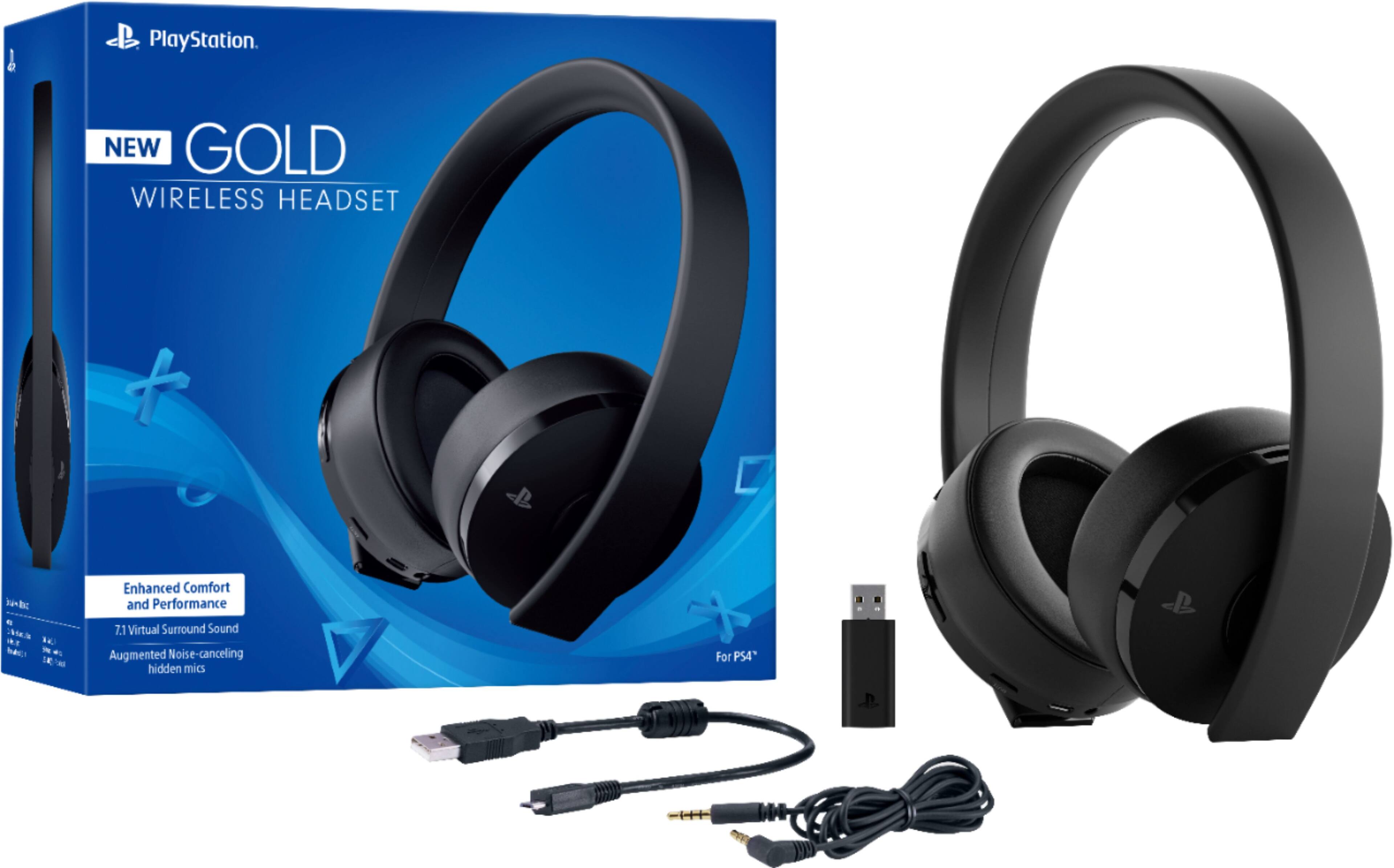 Alt View 18. Sony - Gold Wireless Stereo Headset - Black.