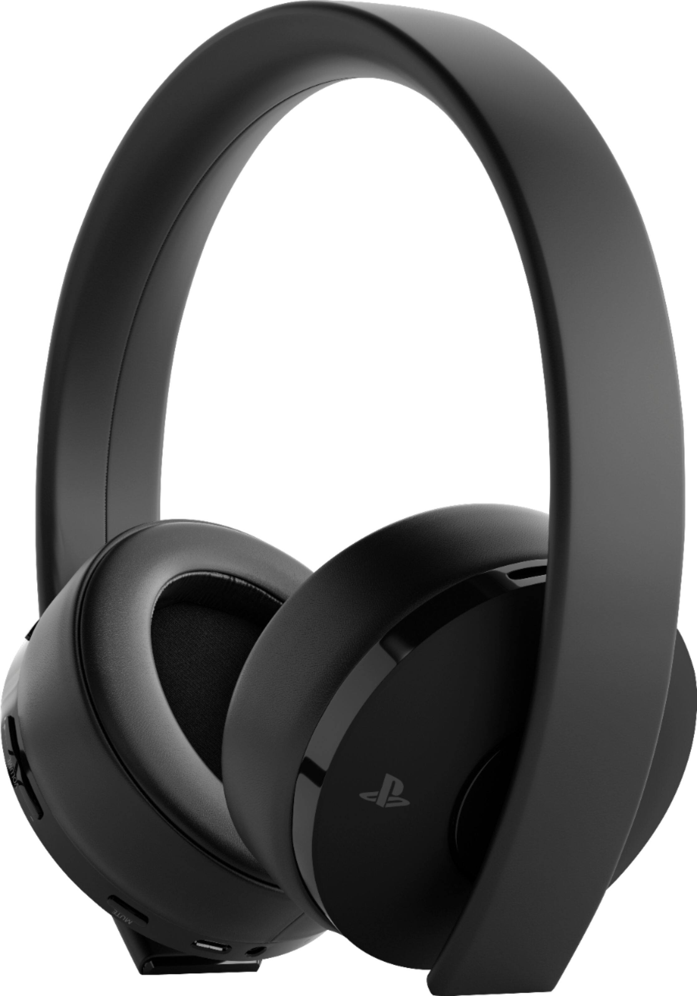 Left. Sony - Gold Wireless Stereo Headset - Black.
