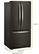 Alt View 14. Whirlpool - 22.1 Cu. Ft. French Door Refrigerator - Black Stainless Steel.