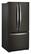 Left. Whirlpool - 22.1 Cu. Ft. French Door Refrigerator - Black Stainless Steel.