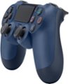 Left. Sony - DualShock 4 Wireless Controller for Sony PlayStation 4 - Midnight Blue.