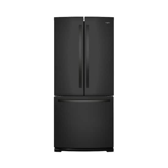 Whirlpool 19 7 Cu Ft French Door Refrigerator Black Wrf560smhb Best Buy