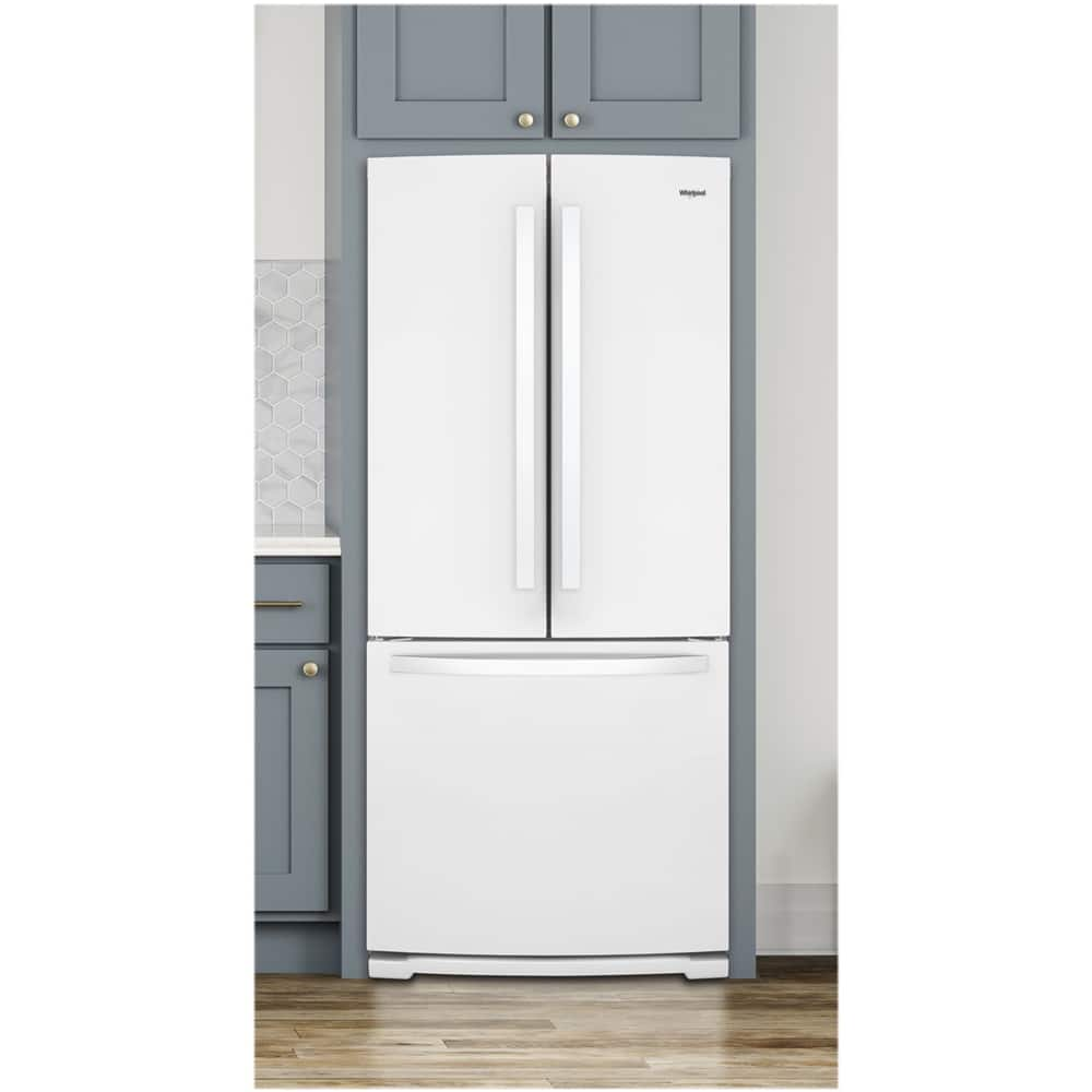 whirlpool 19.7 cu ft french door refrigerator white