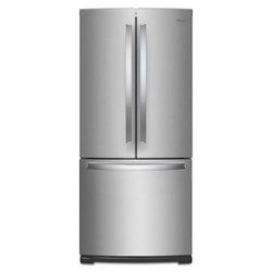 Whirlpool - 19.7 Cu. Ft. French Door Refrigerator - Stainless steel - Front_Zoom