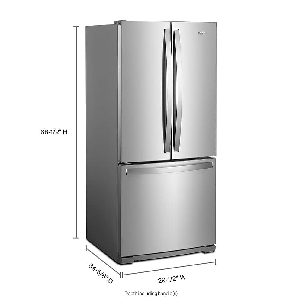 Customer Reviews Whirlpool 19.7 Cu. Ft. French Door Refrigerator