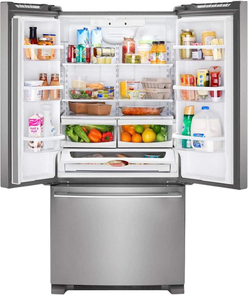 Best Buy: Whirlpool 22.1 Cu. Ft. French Door Refrigerator Stainless ...