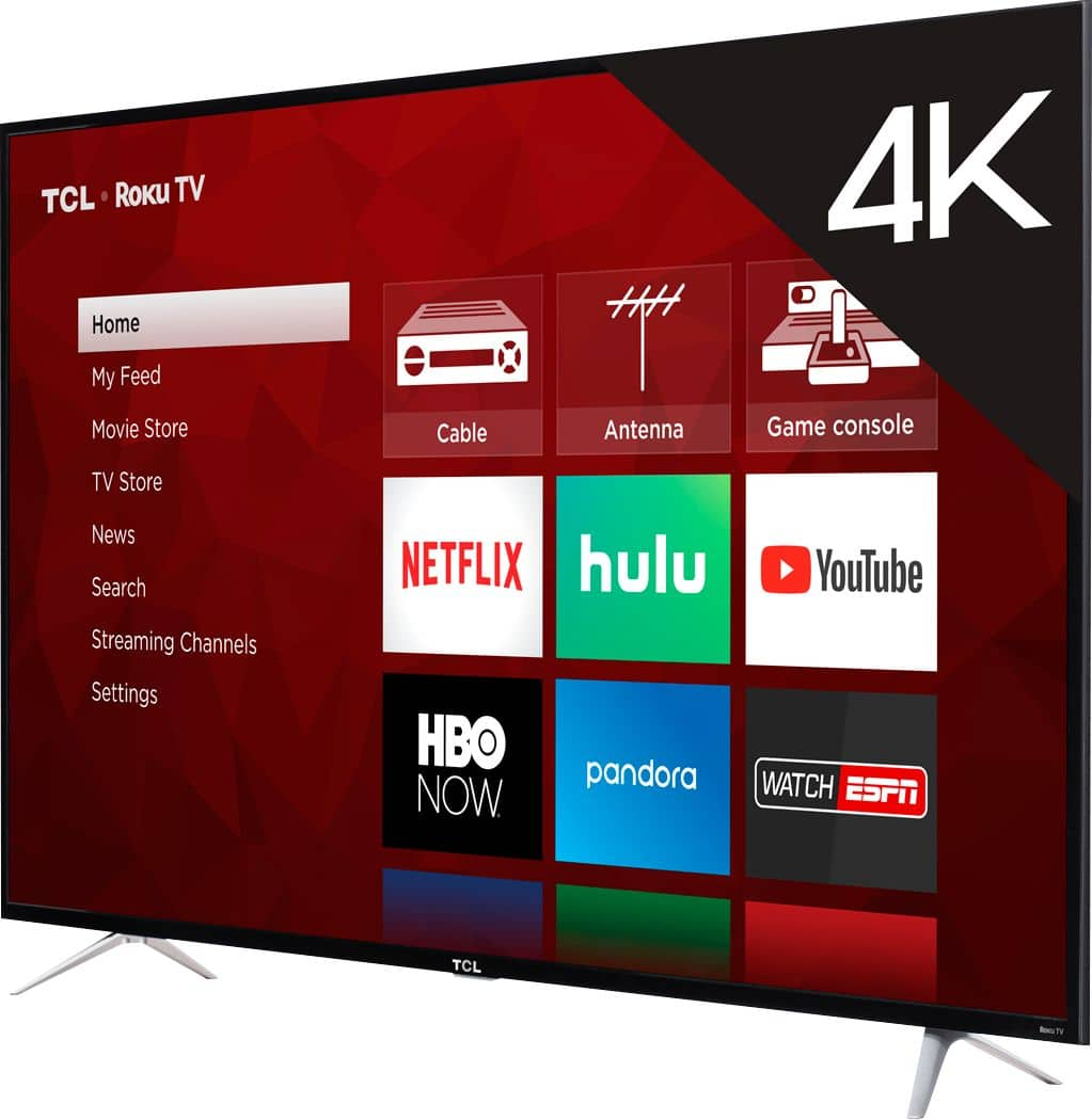 TCL 65 Class LED 4 Series 2160p Smart 4K UHD TV with HDR Roku TV 65S405 -  Best Buy