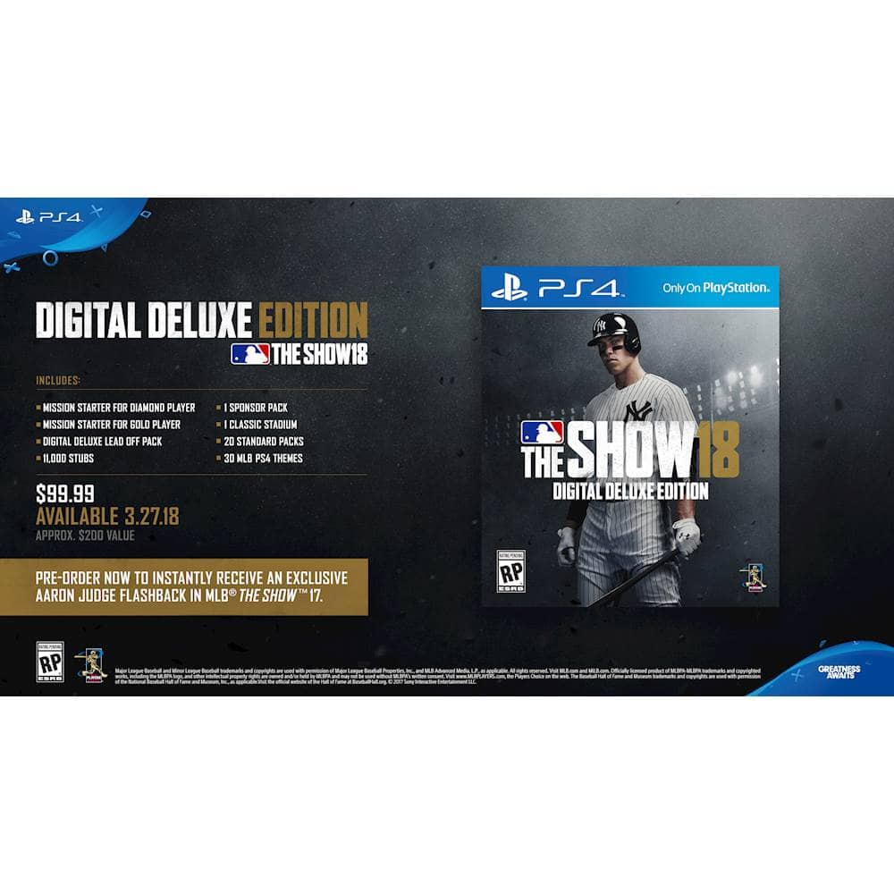 Alt View 11. Sony - MLB The Show 18 Digital Deluxe Edition.