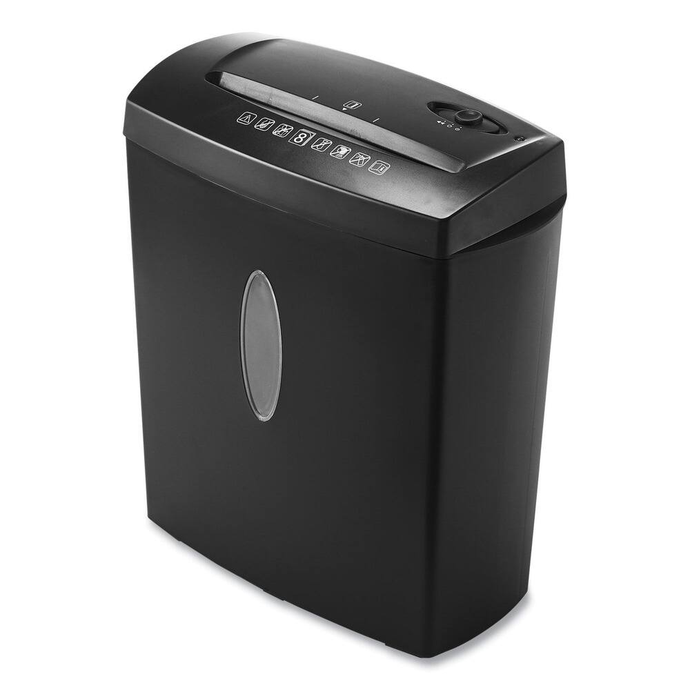 Back. Universal - UNV48108 8 Manual Sheet Capacity Cross-Cut Shredder - Black.