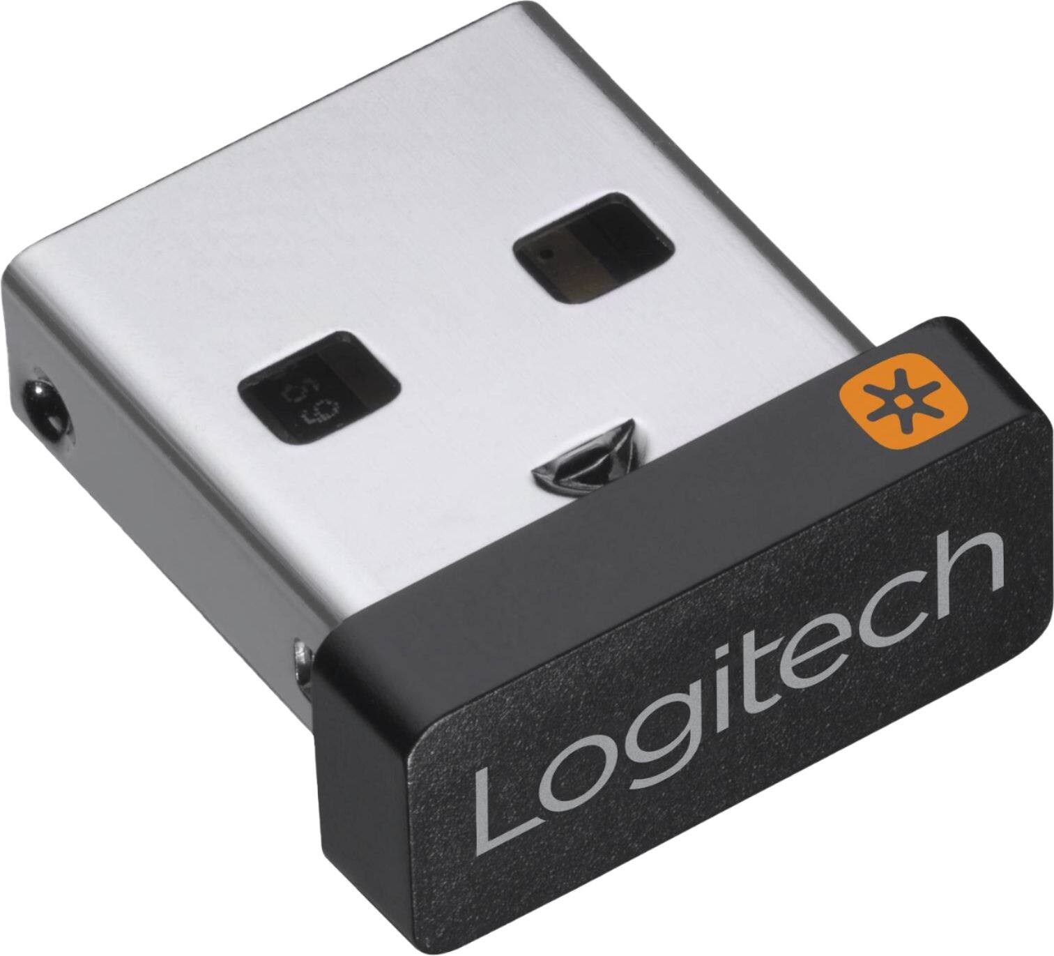 Angle. Logitech - USB Unifying Receiver - Black.