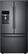 Front. Samsung - 22.5 cu. ft. Counter Depth French Door Fingerprint Resistant Refrigerator with CoolSelect Pantry - Black stainless steel.