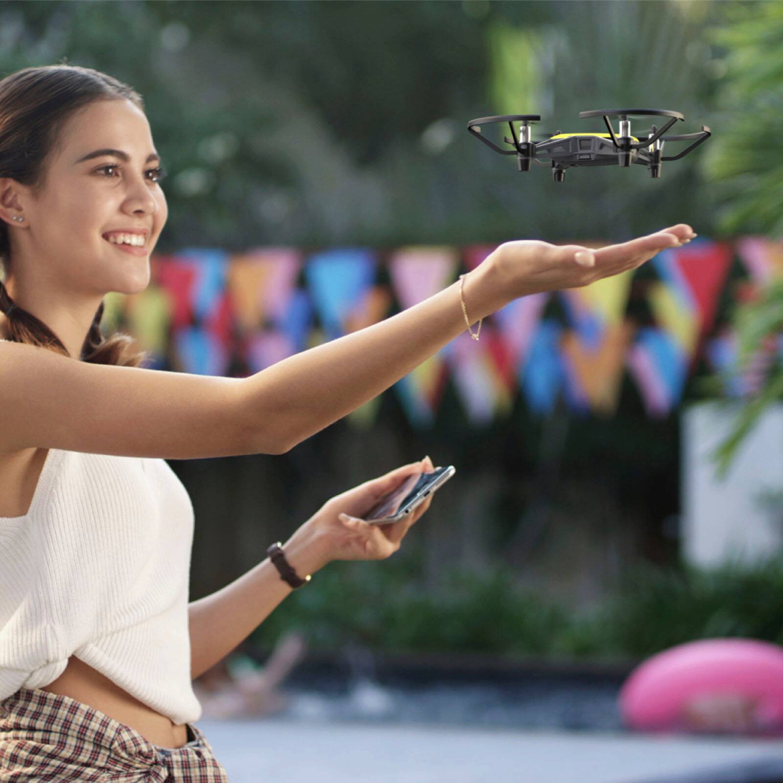 Alt View 12. Ryze Tech - Geek Squad Certified Refurbished Tello Quadcopter - White And Black.