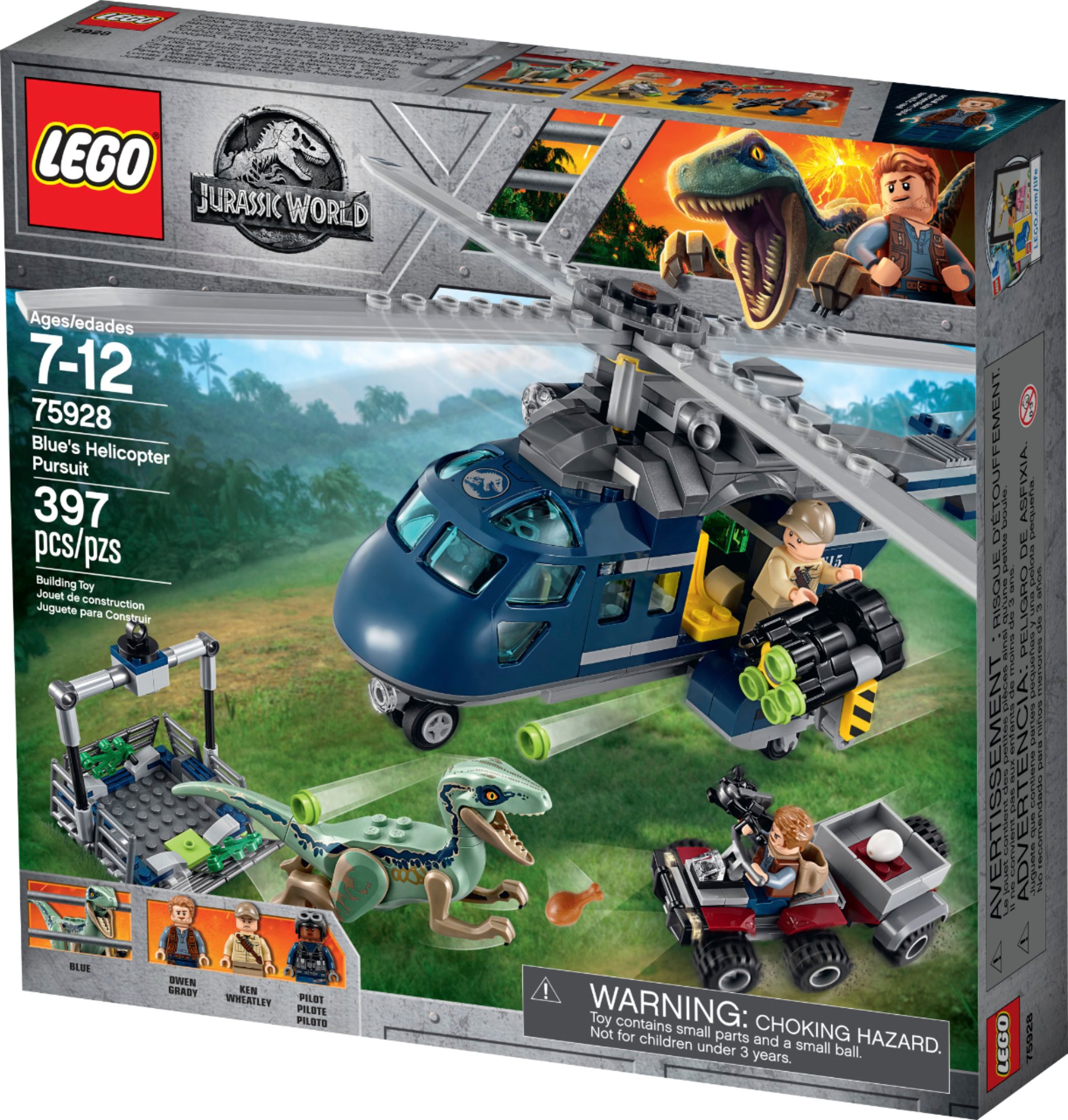 Best Buy: LEGO Jurassic World Blue's Helicopter Pursuit 6212614