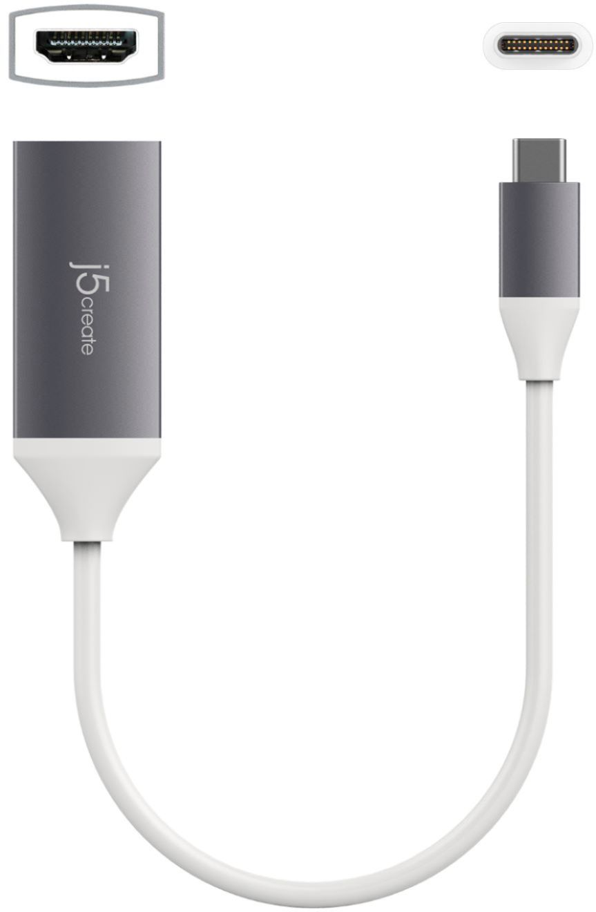j5create USB-C to 4K HDMI Cable Gray JCC153G - Best Buy