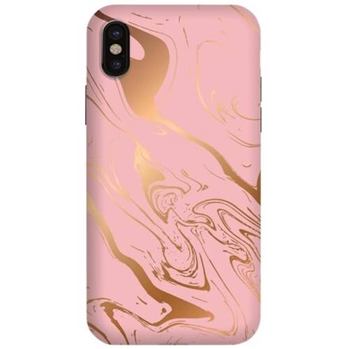 Front. ArtsCase - StrongFit Designers Case for Apple® iPhone® X - Pink/Gold.
