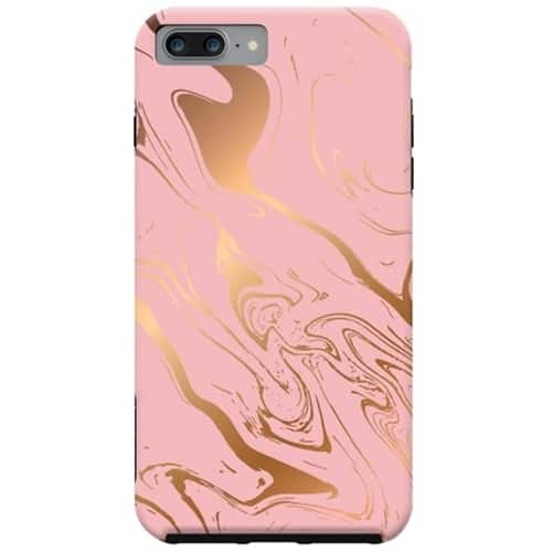 Front. ArtsCase - StrongFit Designers Case for Apple® iPhone® 7 Plus and 8 Plus - Pink/Gold.