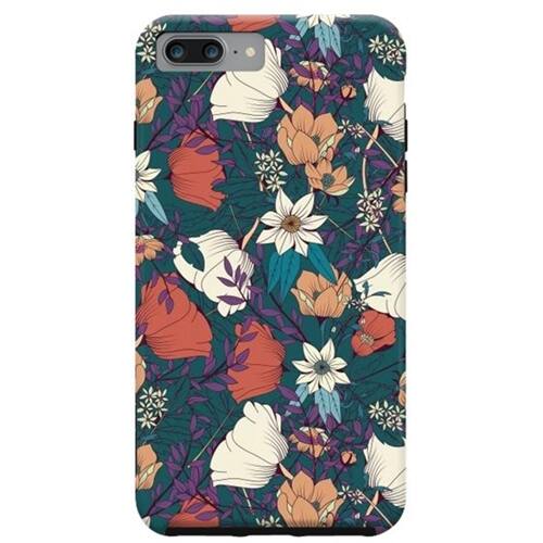 Front. ArtsCase - StrongFit Designers Case for Apple® iPhone® 7 Plus and 8 Plus - Botanical Pattern.