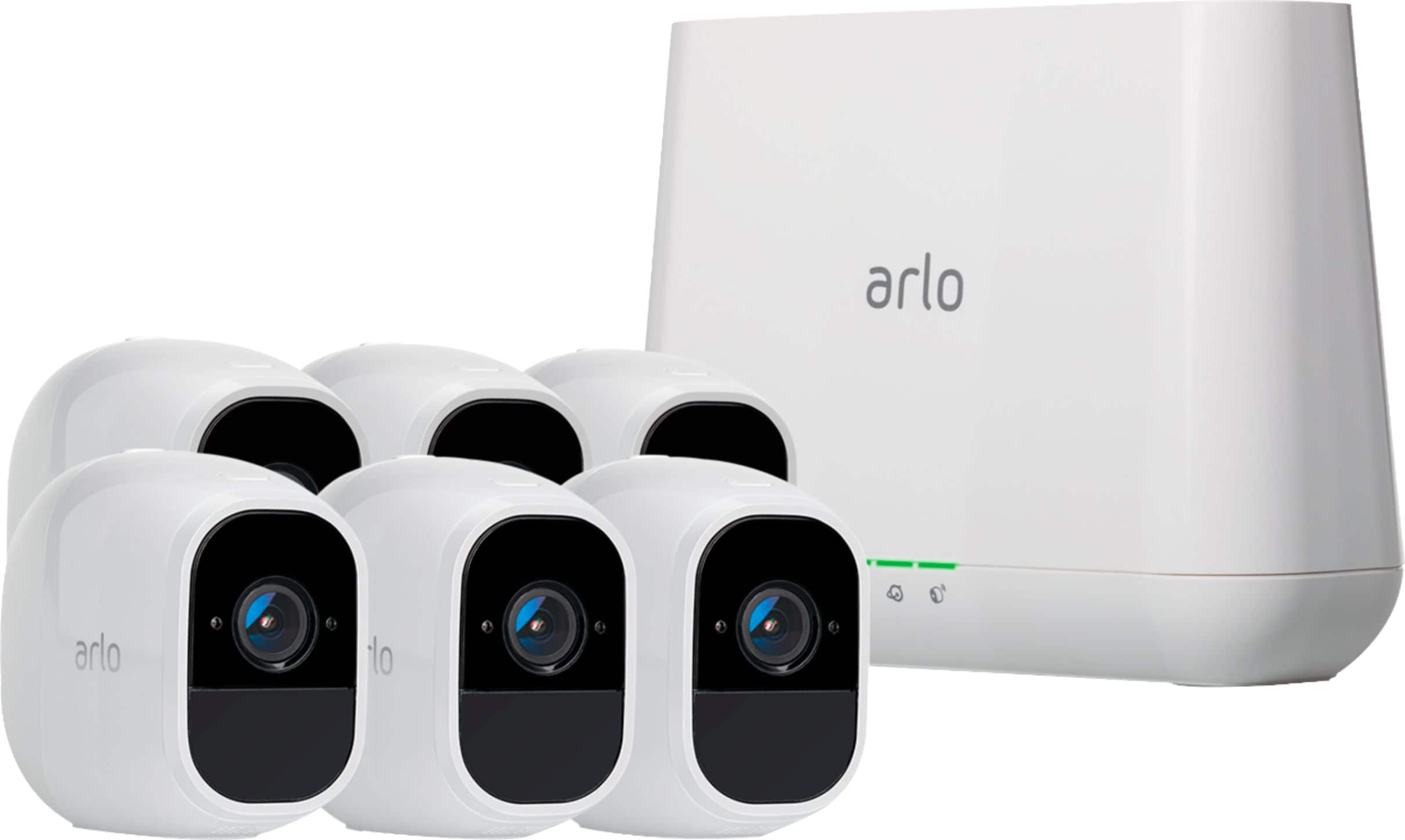 Front. Arlo - Pro 2 6-Camera Indoor/Outdoor Wireless 1080p Security Camera System.
