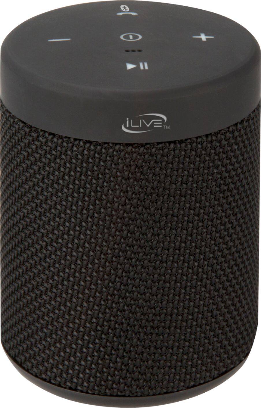 Front. iLive - ISBW108 Portable Bluetooth Speaker - Black.