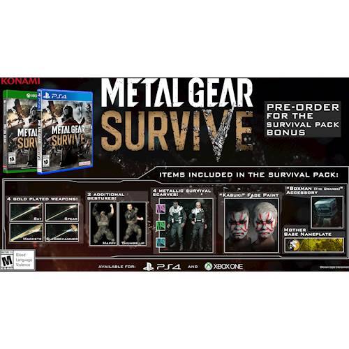 Konami - Metal Gear Survive - Pre-Order DLC for the Survival Pack Bonus [Digital]-Front_Standard 