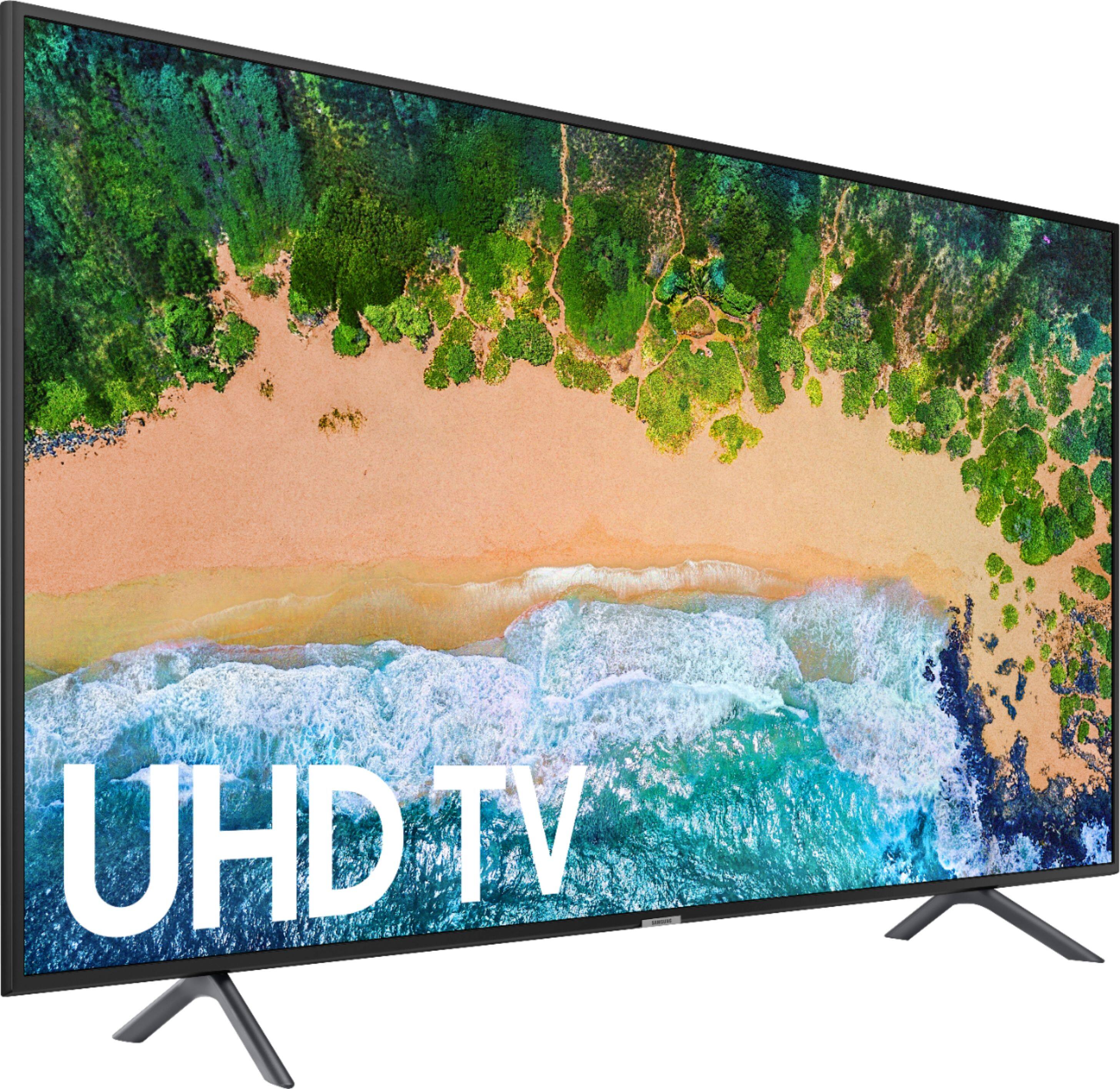 Angle. Samsung - 43" Class - LED - NU7100 Series - 2160p - Smart - 4K UHD TV with HDR.