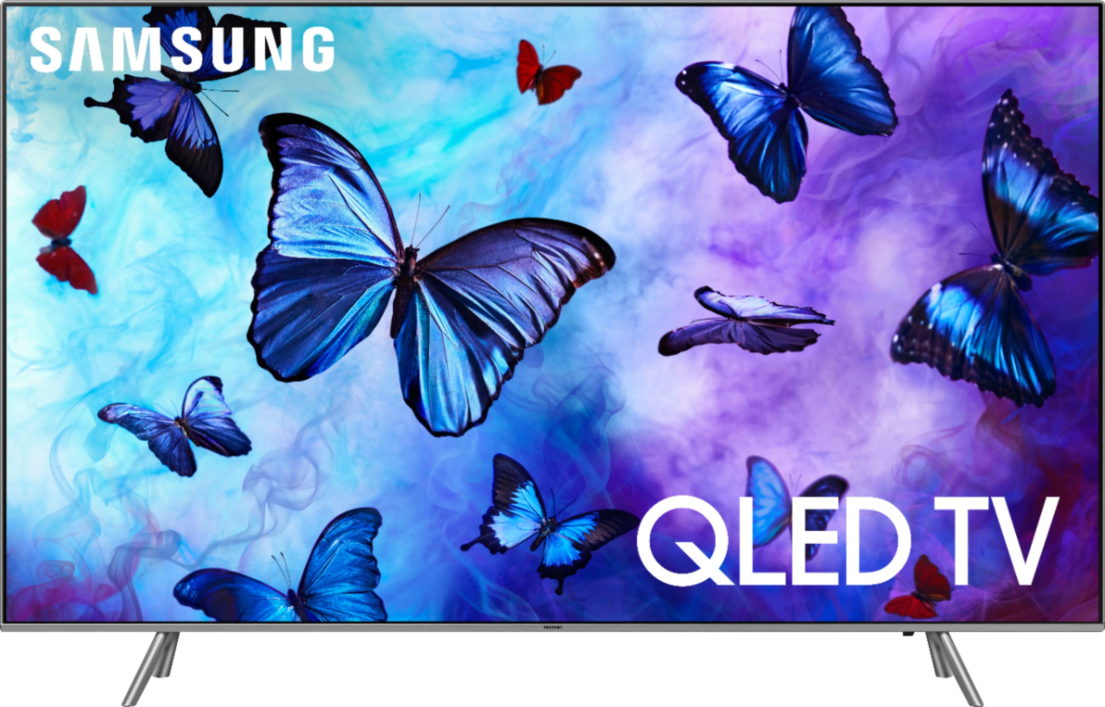 Front. Samsung - 75" Class - LED - Q6F Series - 2160p - Smart - 4K UHD TV with HDR.
